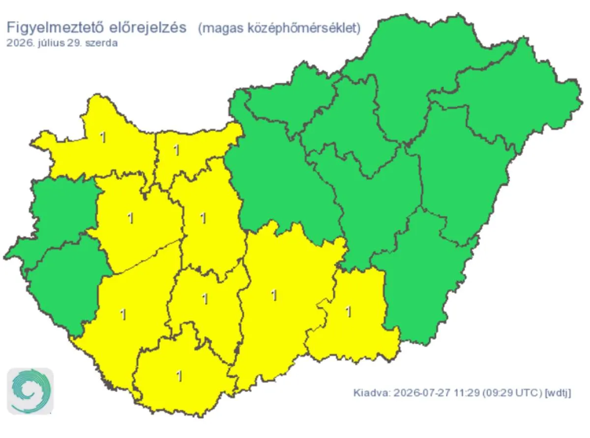 Szerdán kezd el bekeményítani az időjárás...