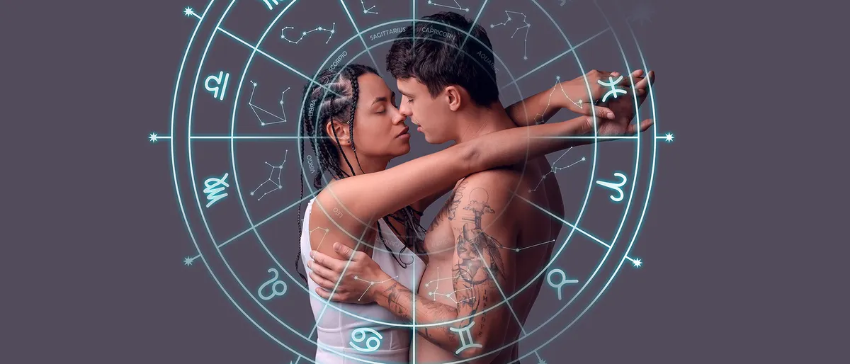 horoszkóp zodiákus előtt csókolózó fiatal pár
