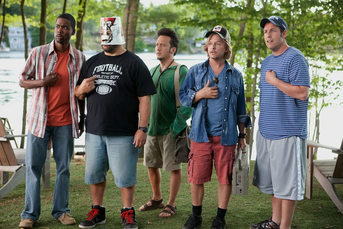 Adam Sandler és barátai, a Nagyfiúk főszereplői.