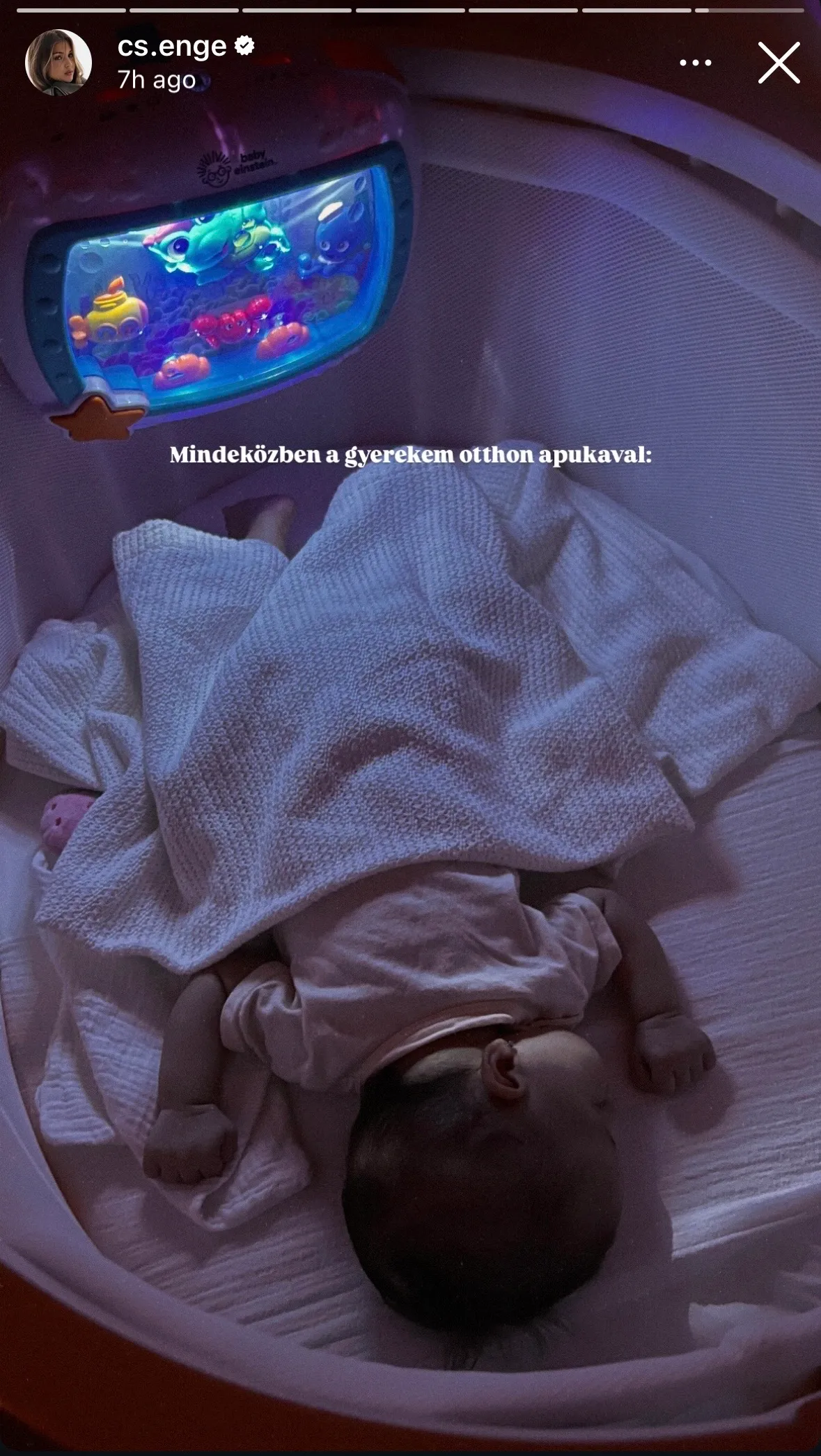 Horváth Csenge kislánya már lassan két hónapos.