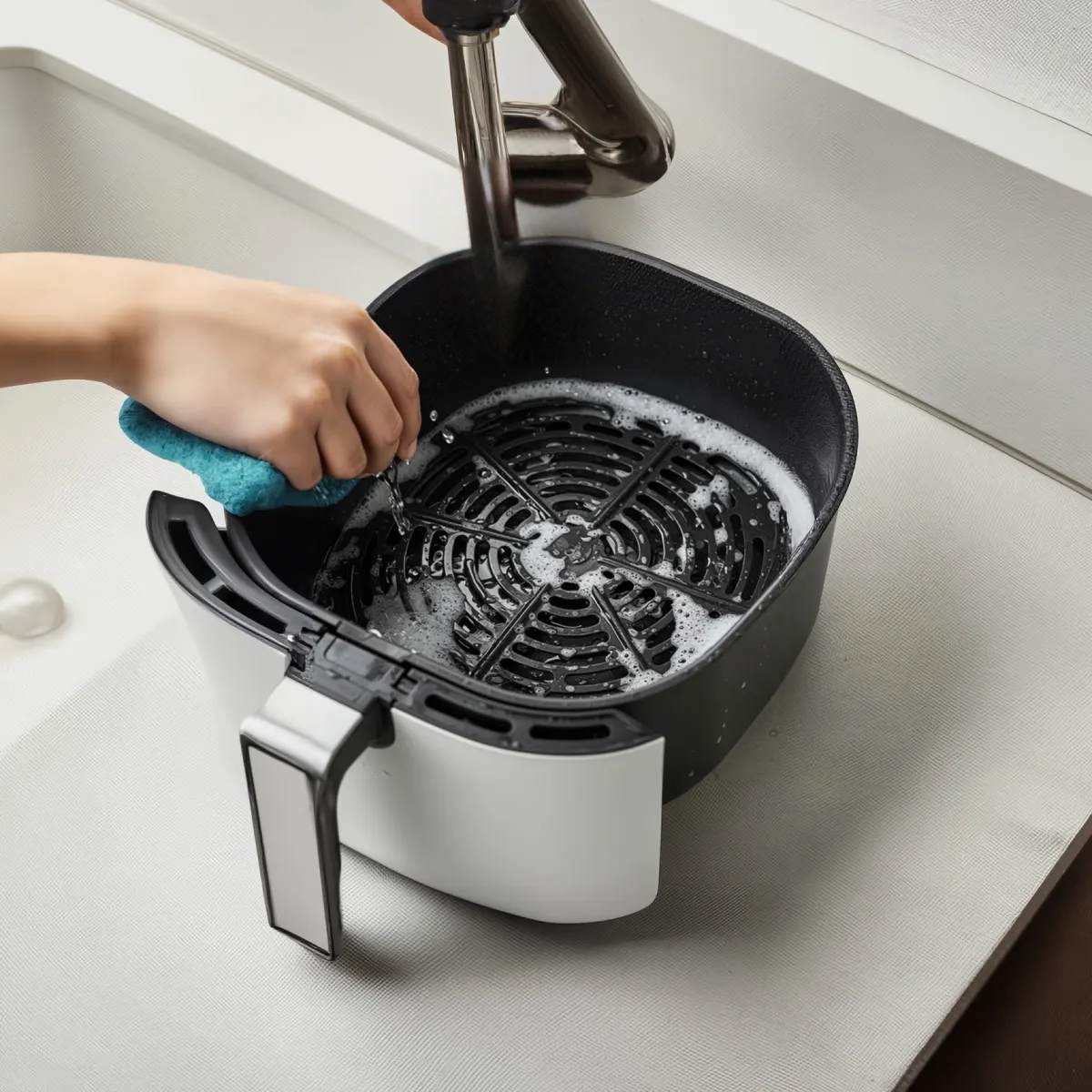 Airfryer mosogatása