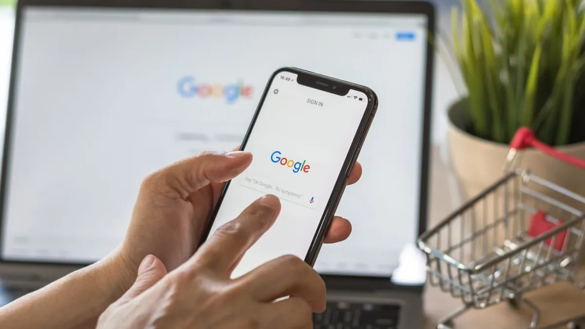Google-kvíz kitöltése okostelefonon