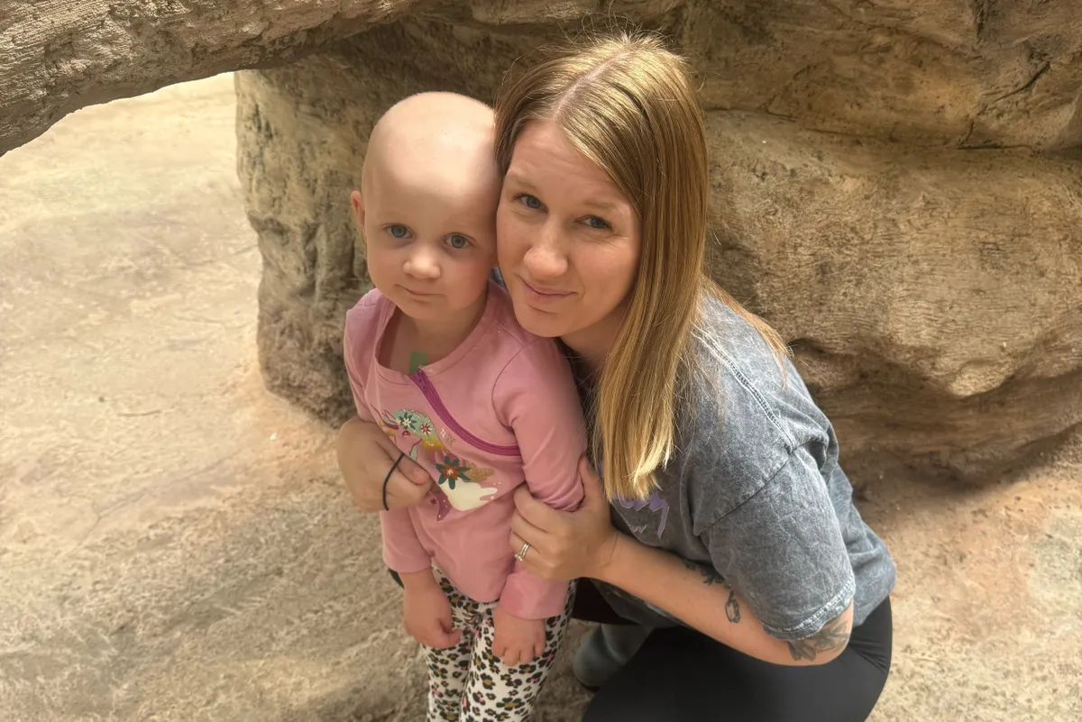 Girl, 3, diagnosed with rare cancer after mum spotted 'black eye' on baby monitor