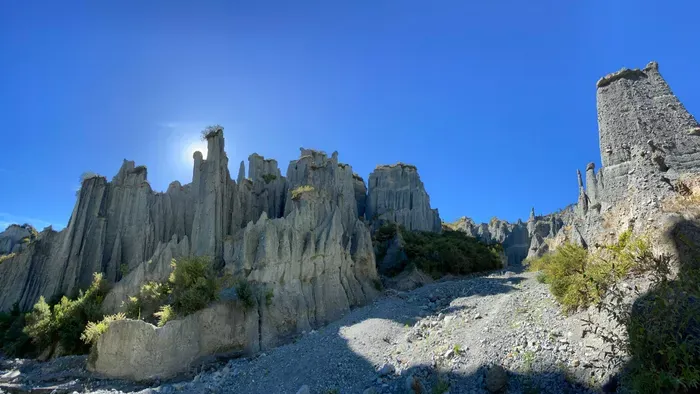 Új-zélandi sziklalabirintus, Putangirua Pinnacles, Wairarapa régió