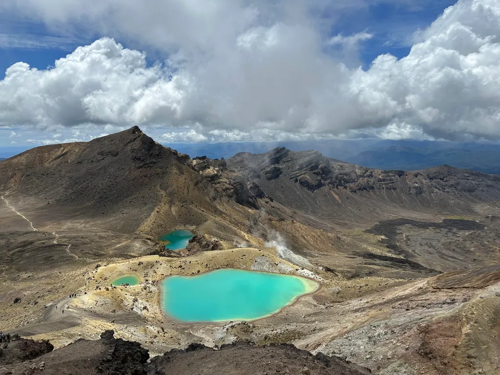 Szauron birodalma fényes nappal, Tongariro Nemzeti Park, Északi-sziget