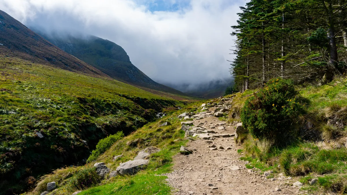 Slieve Donard festői vidéke Észak-Írországban