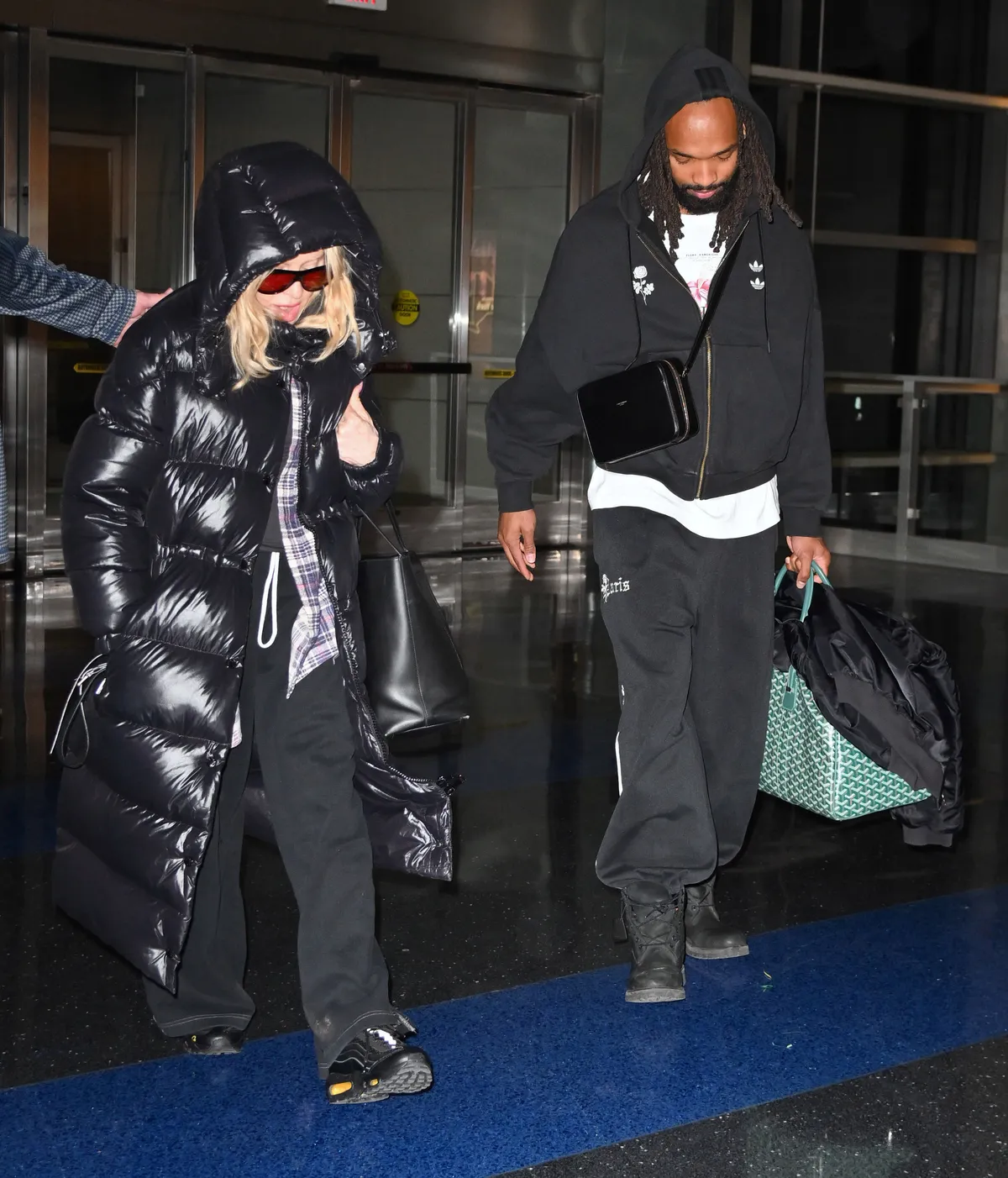 Madonna és Akeem Morris.