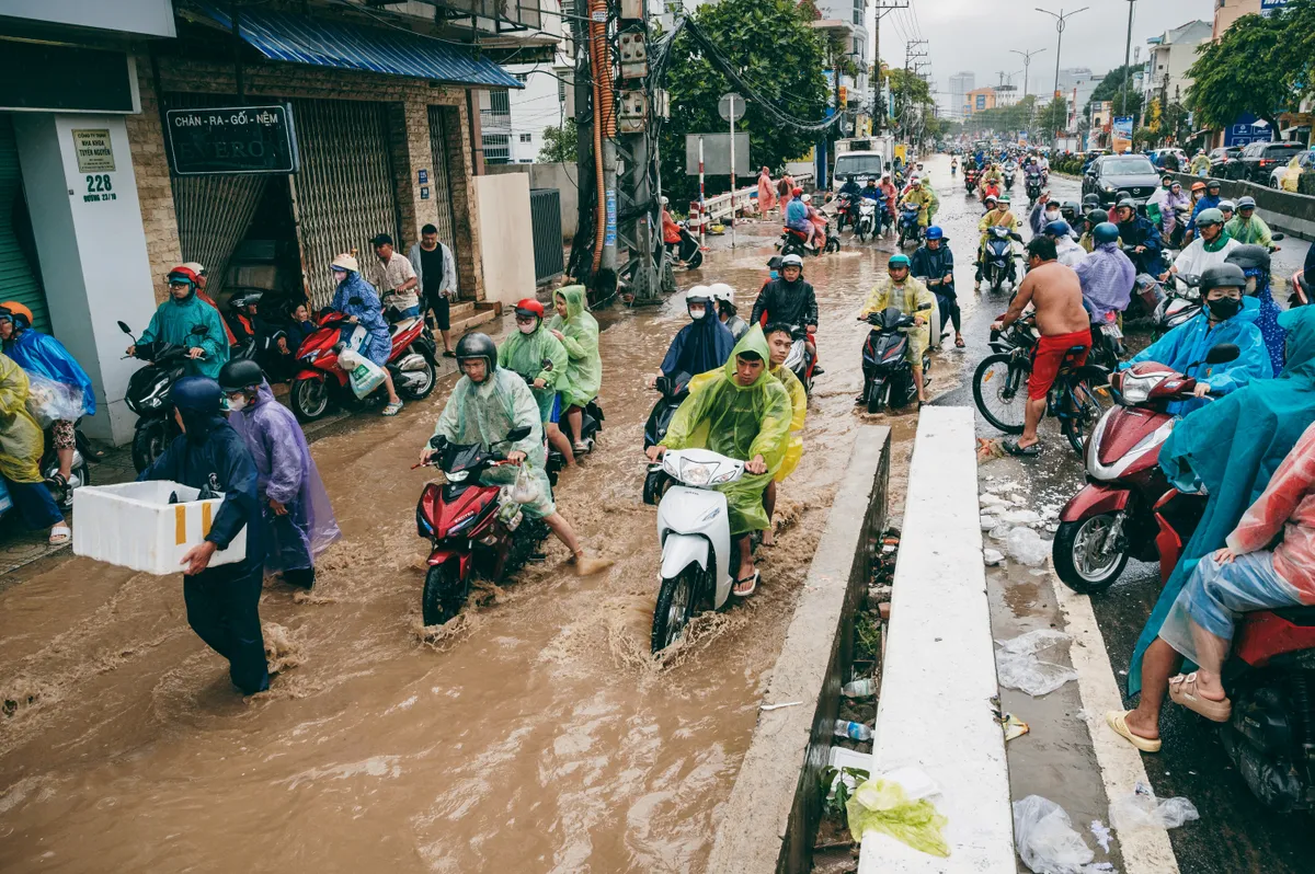 Az El Niño által kozott áradás Thaiföldön.
