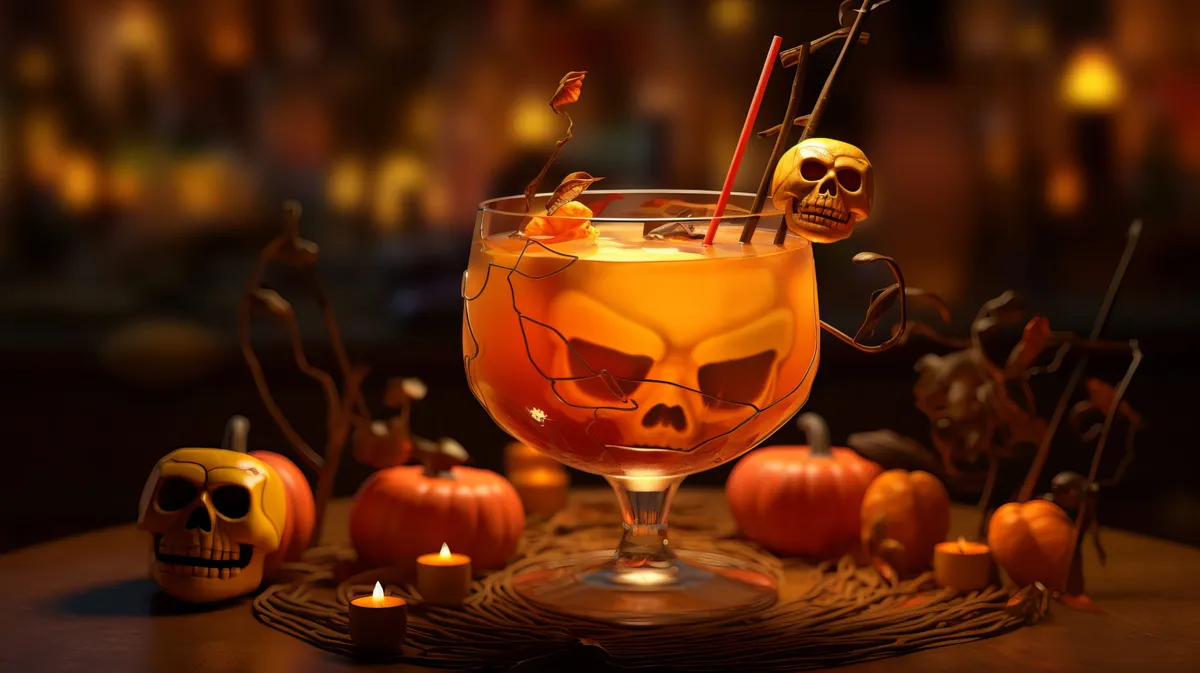 Vagány narancssárga halloweeni cocktail 